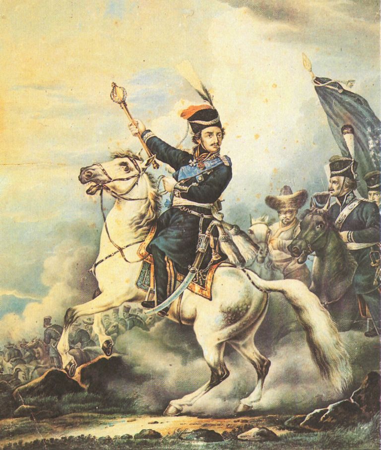 Portrait of Matvey Platov by Aleksander Orłowski, 1812-13