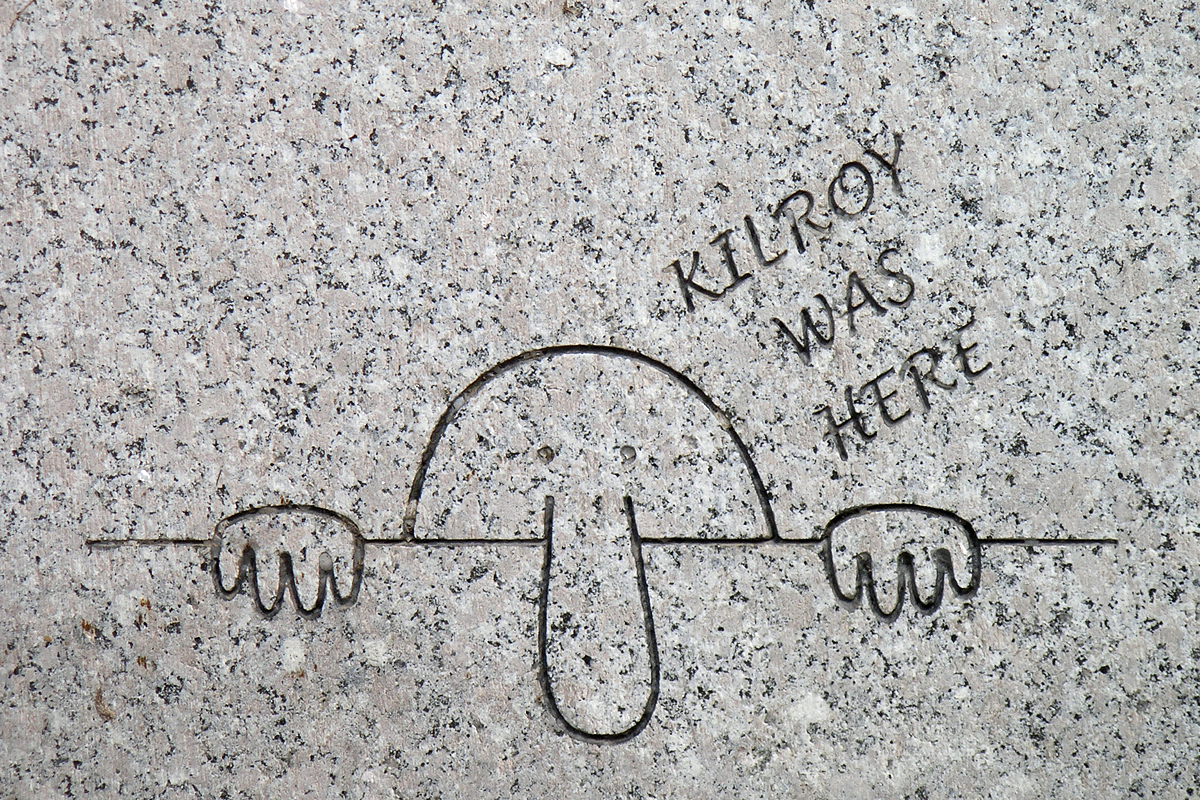 Kilroy Was Here - Washington DC WWII Memorial