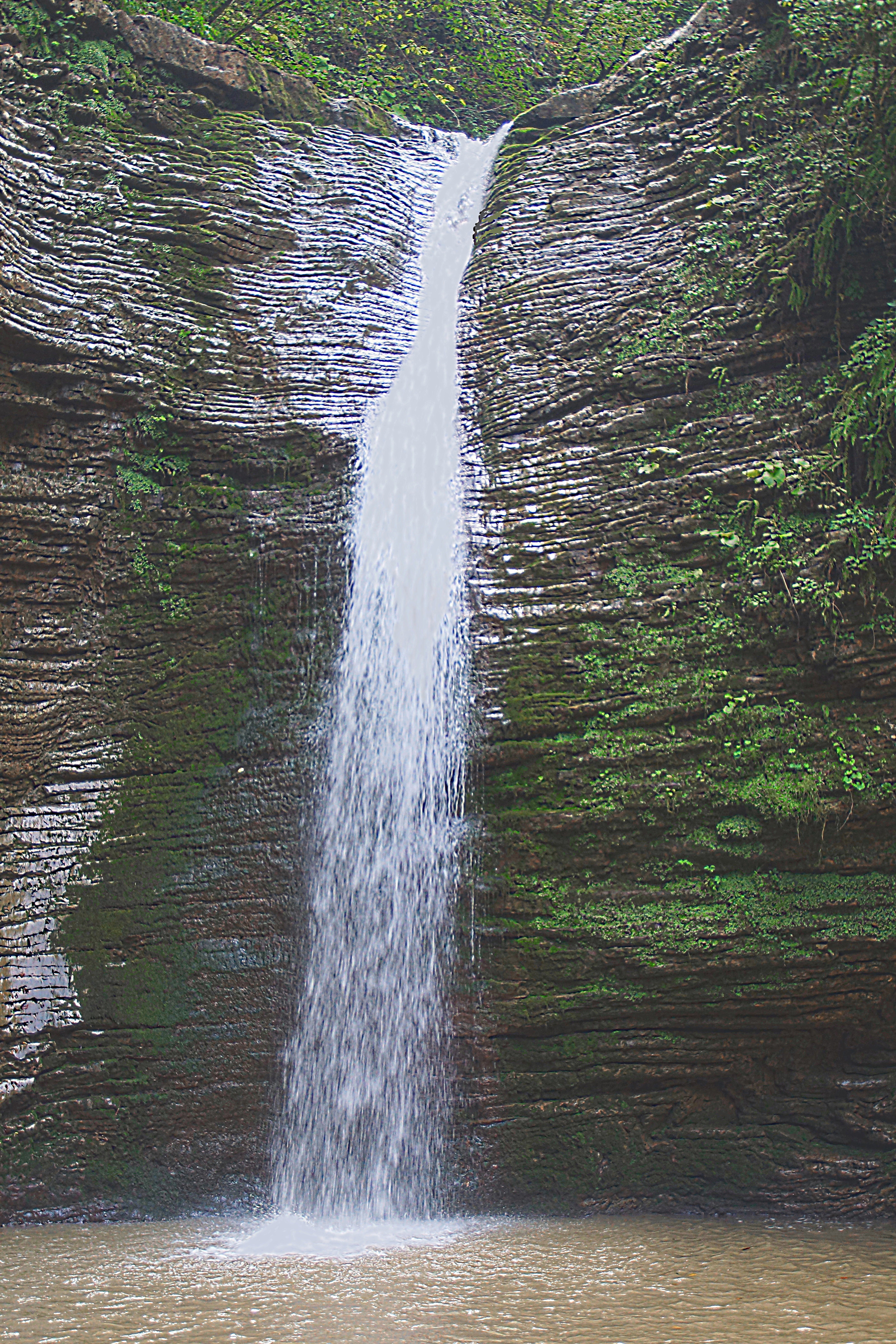 Водопад Девичья Коса на каскаде ручья Руфабго. Фото Морошкина В.В.