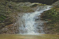 Водопад Малыш каскада ручья Руфабго. Фото Морошкина В.В.