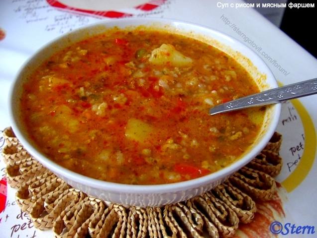 Вкусный суп с тефтелями рецепт