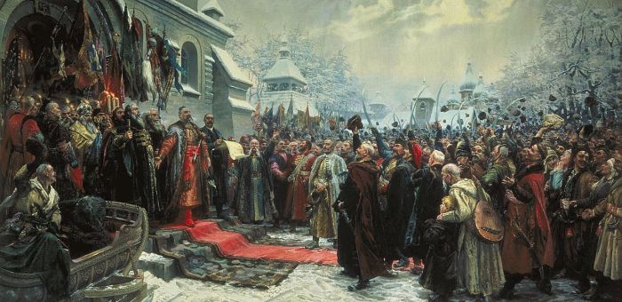 «Навеки с Москвой, навеки с русским народом» – картина украинского советского художника Михаила Ивановича Хмелько, написанная в 1951 году, в преддверии празднования 300-летия воссоединения