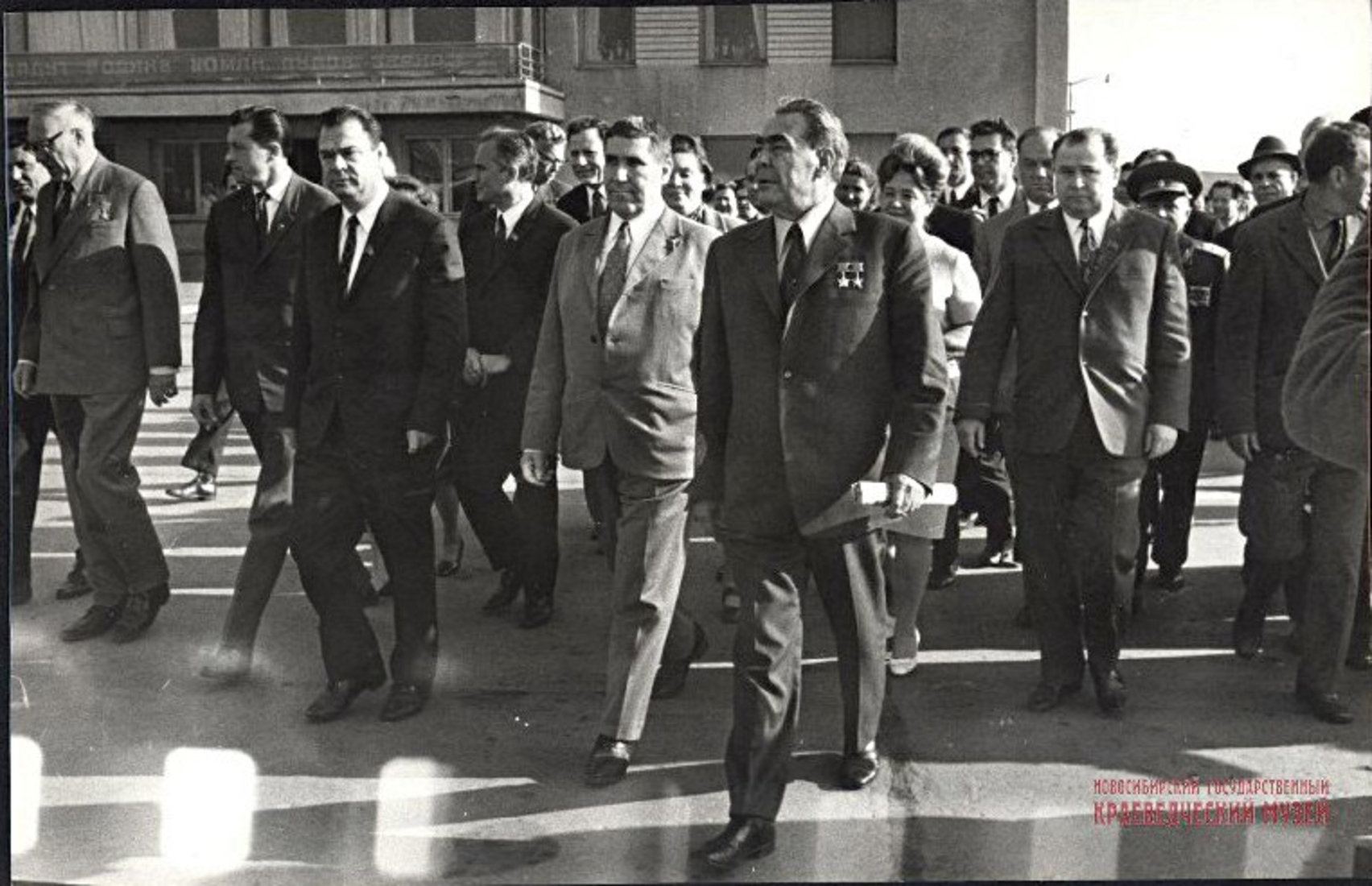 Фотография. Визит Генерального секретаря ЦК КПСС Л.И.Брежнева в Новосибирск.август,1972 г.