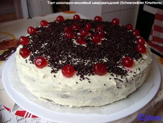 Шварцвальдский вишневый торт рецепт – Немецкая кухня: Выпечка и десерты. «Еда»