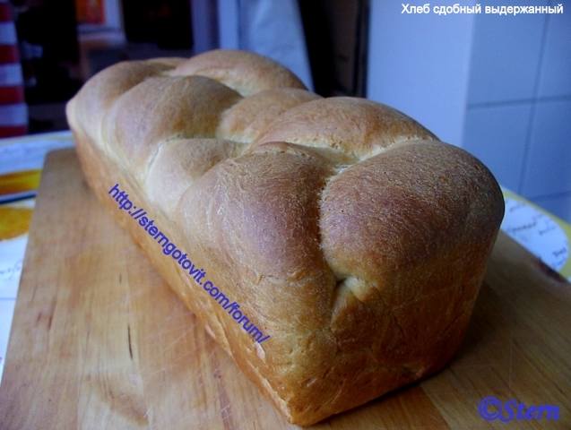 Хлеб сдобный из спелого теста