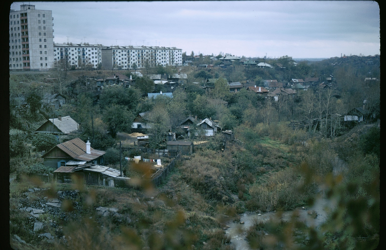 Вид на левый берег 1-й Ельцовки 1973