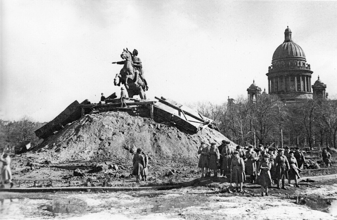 Ленинград блокада Исакиевский собор