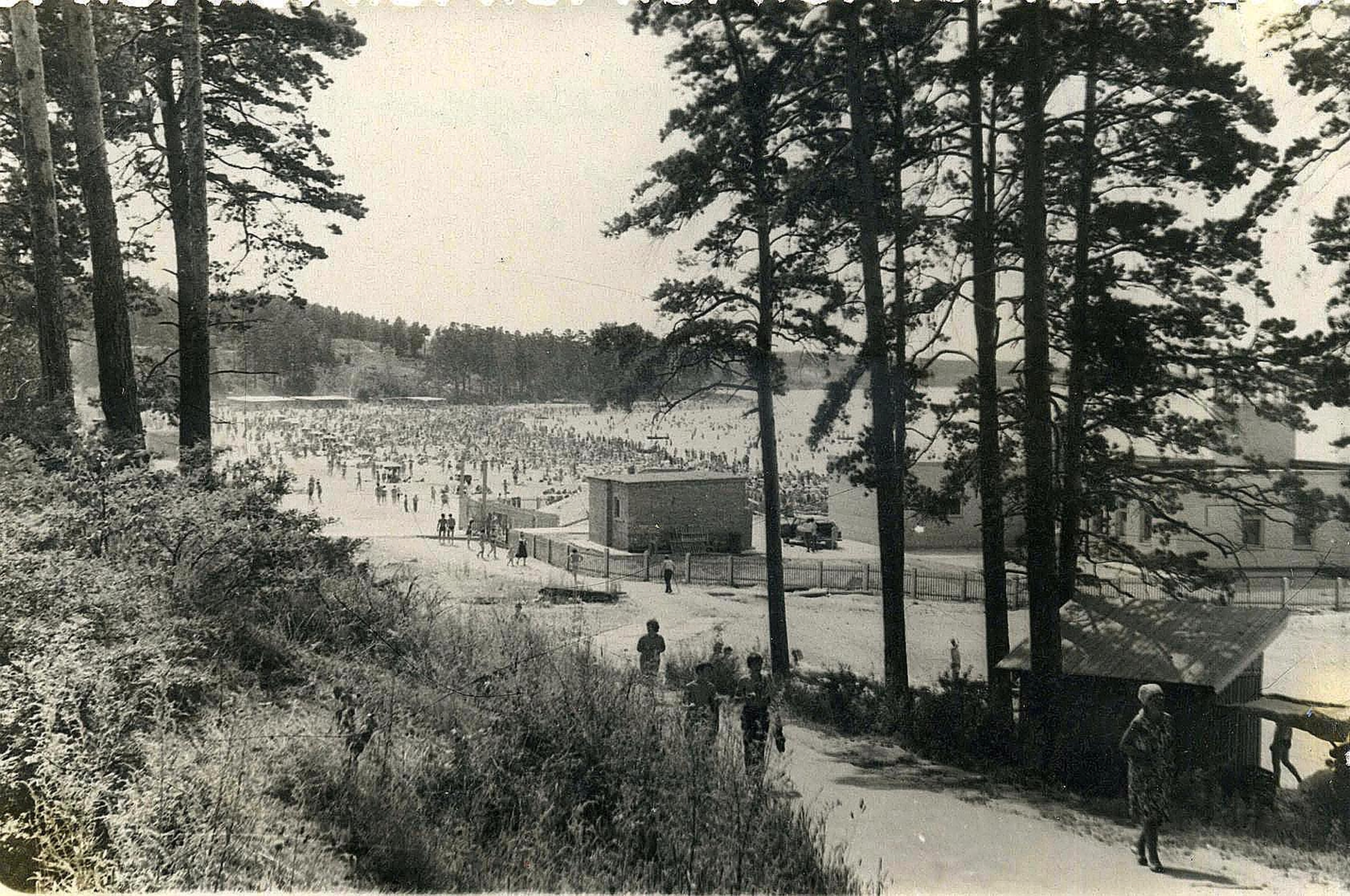 Академгородок. Центральный пляж фото1970 год