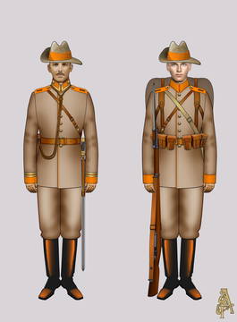 Зимняя походная форма пехоты Государственной Армии (Рис. 3, 4)