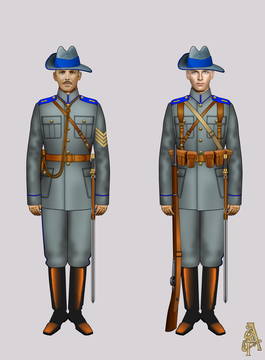 Походная форма 1-го кавалерийского полка (Рис. 3, 4)