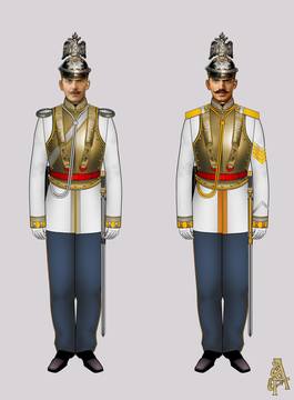 Парадная форма Лейб-гвардии Кирасирского Его ИВ полка (Рис. 3, 4)
