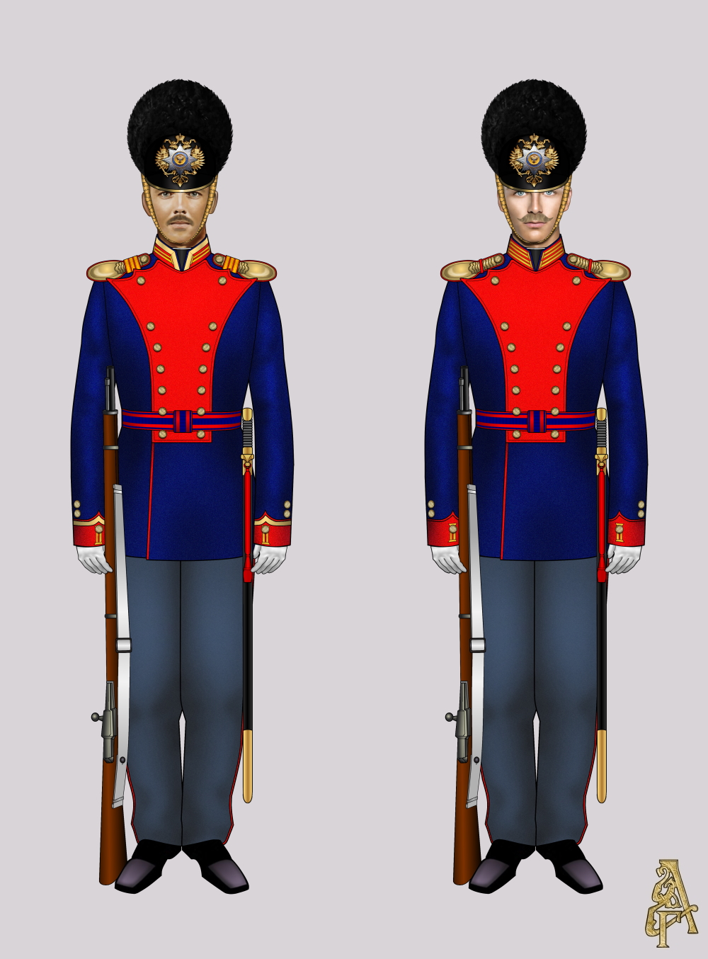 Парадная форма Лейб-Гвардии Конно-карабинерного полка (рис. 5, 6)