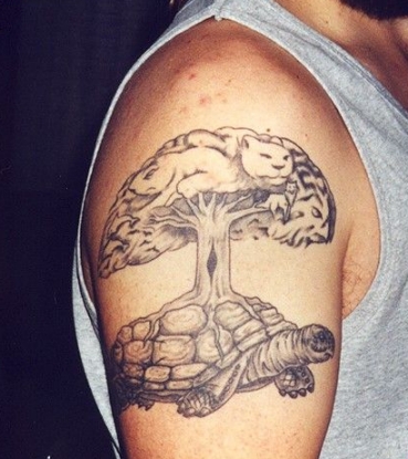 Фото и значение татуировки Черепаха. 207663