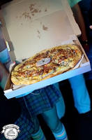 Презентация первой в мире клаббер-пиццы 'Celebrity', созданной Королевством пиццы совместно с клабберами города Красноярск.