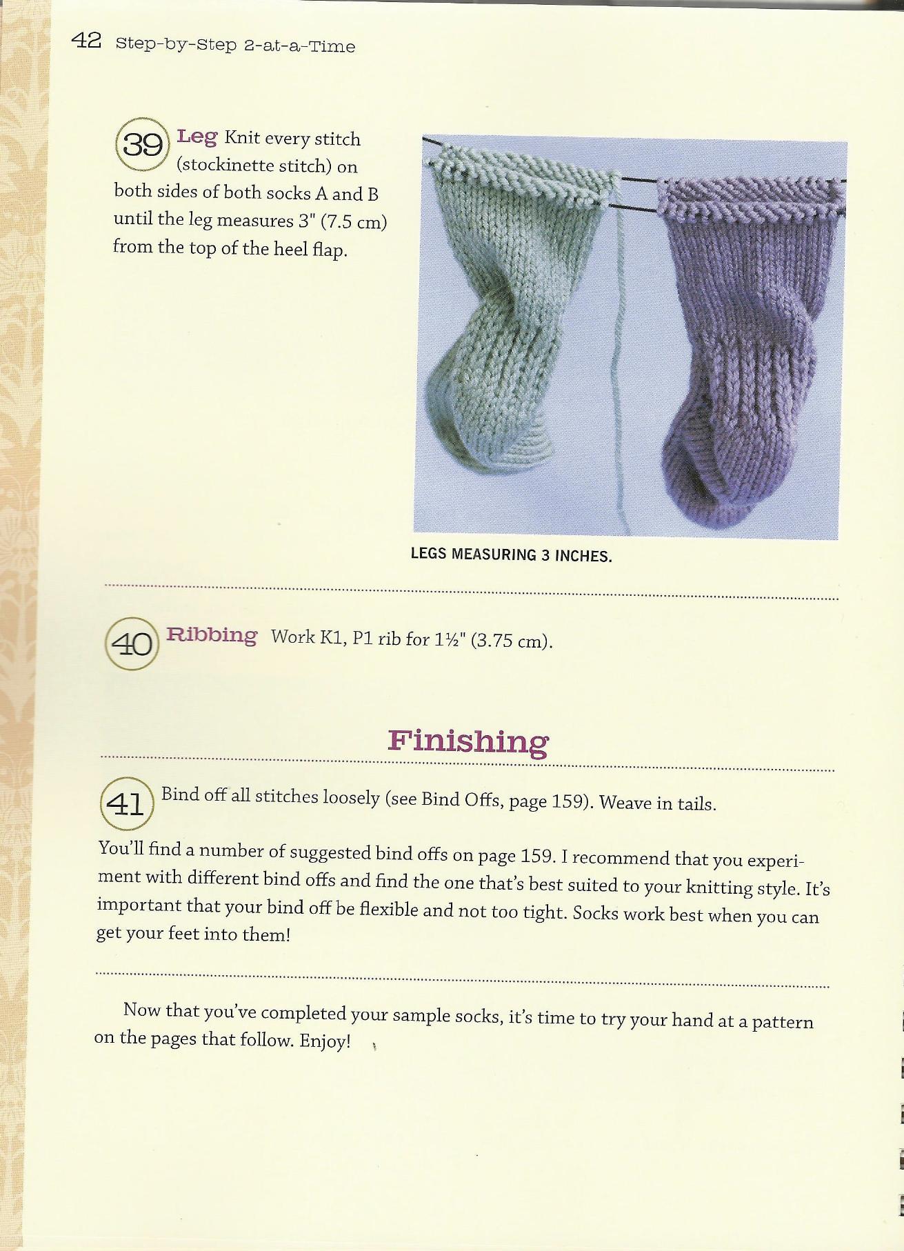 Toe -Up 2-at-a-time socks 49