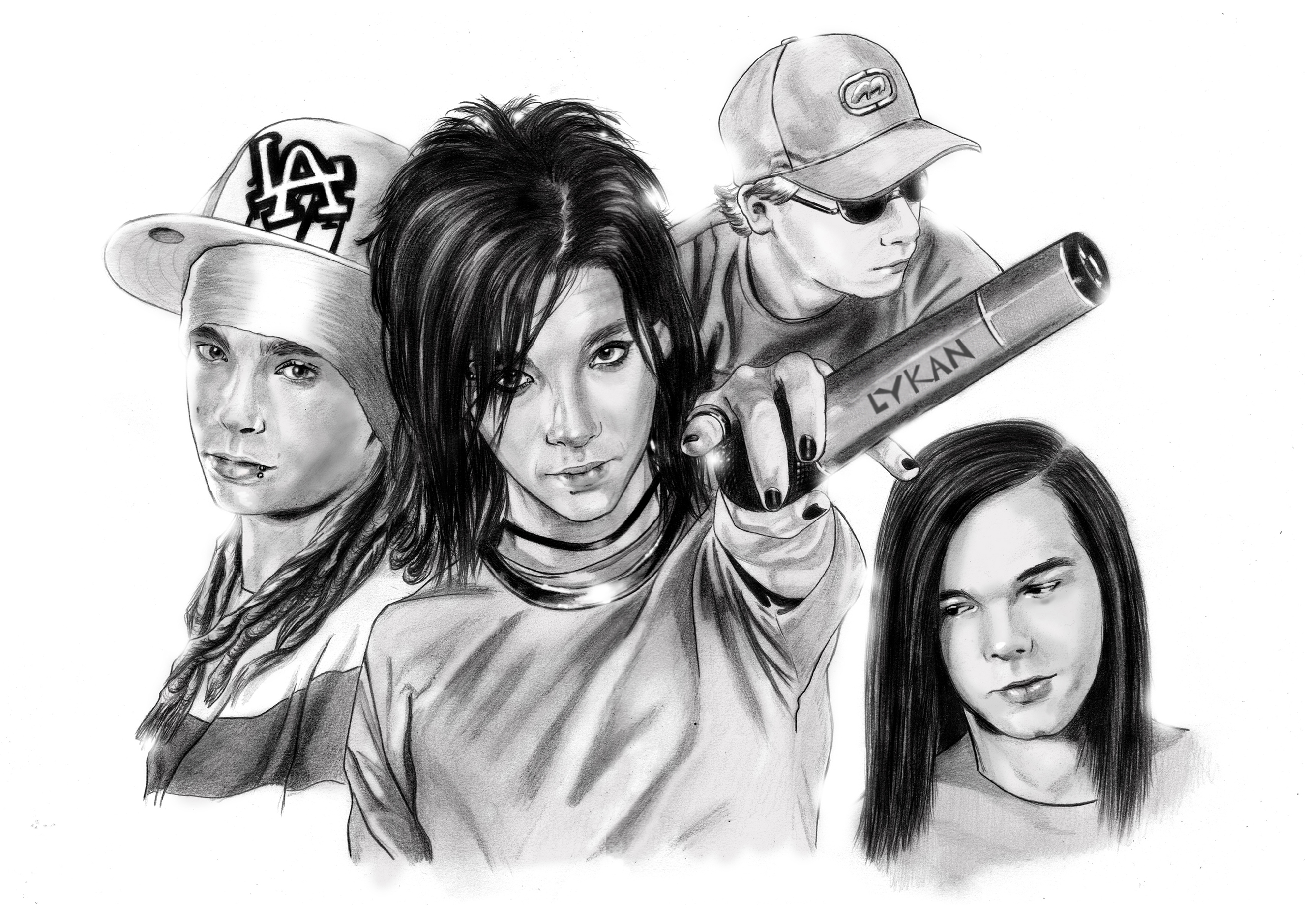 tokio hotel band by lykan83-d4yivmr