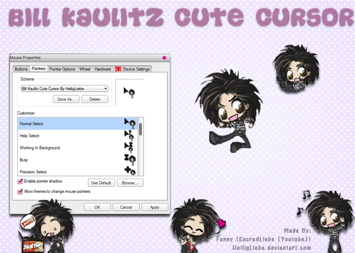 bill kaulitz cute cursor by heiligliebe-d570rj2