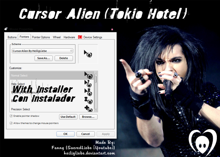 cursor alien tokio hotel by heiligliebe-d56noxj