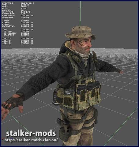 модель нпс для игры сталкер рипнутая из mw3