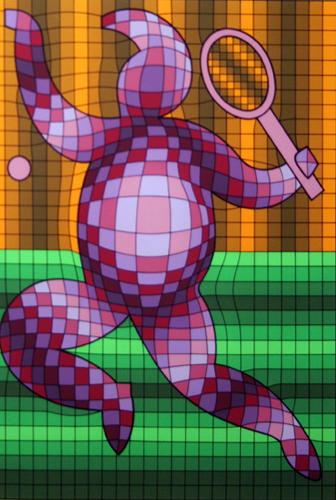 Victor Vasarely Tennis Player II