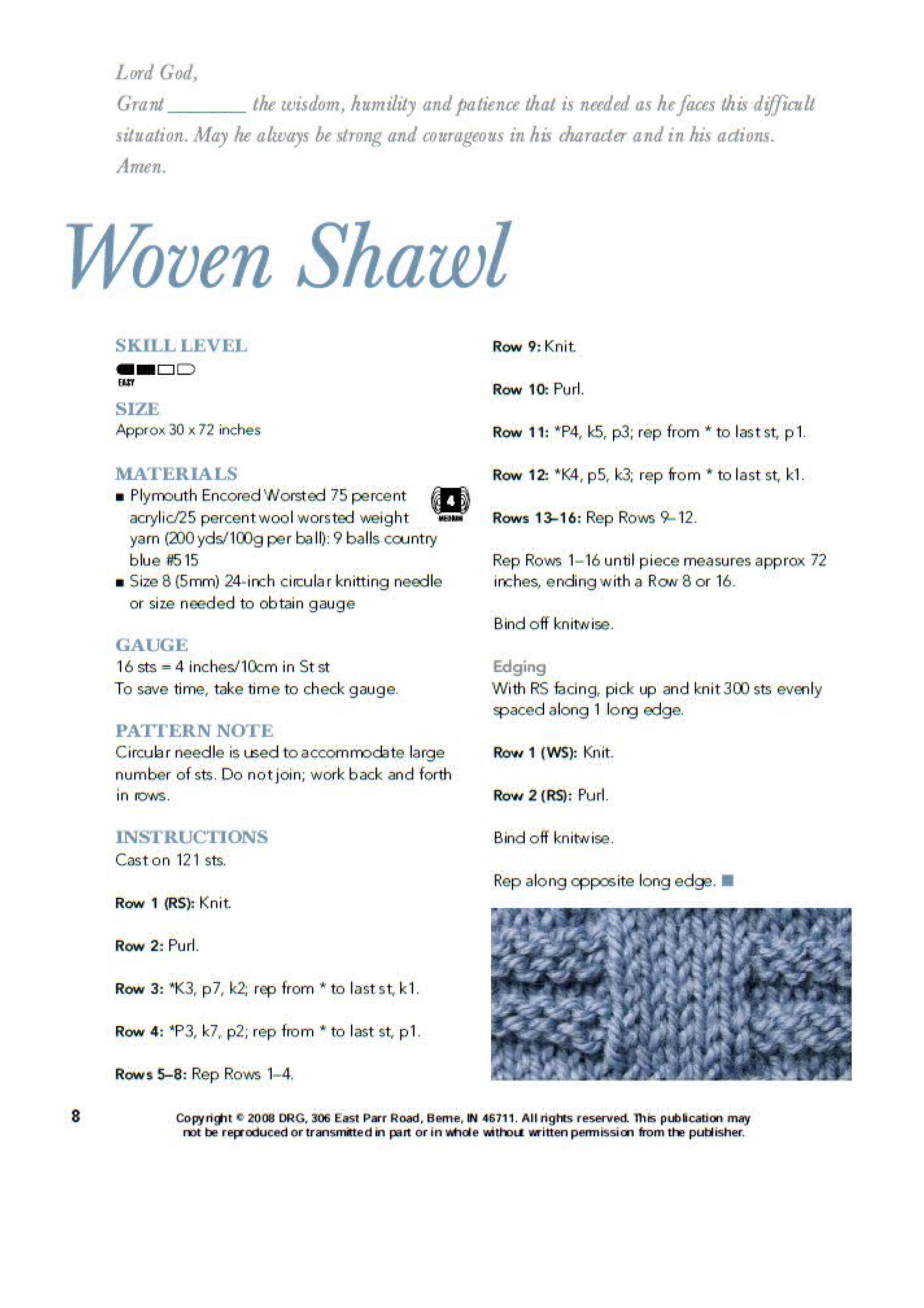 Knitted Prayer Shawls 10