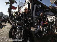 Rob Halford on a Harley