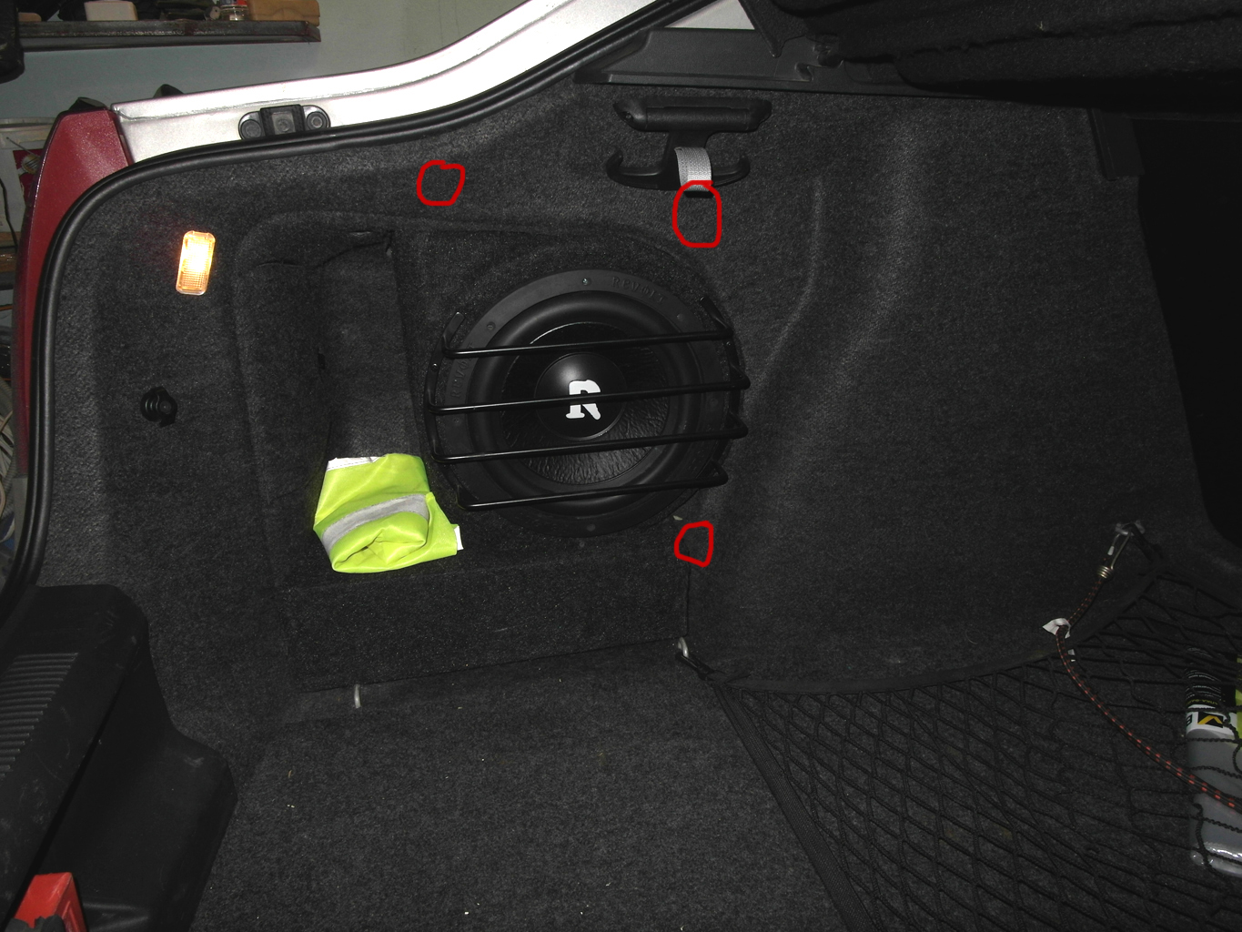 Skoda Octavia a5 саб в багажник стелс