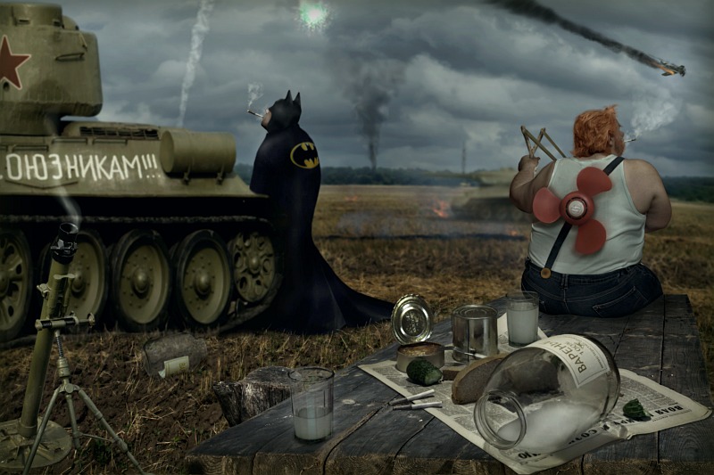 Карлсон и Бэтман.