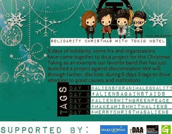 Новый фан-проект Рождественская солидарность с Tokio Hotel!