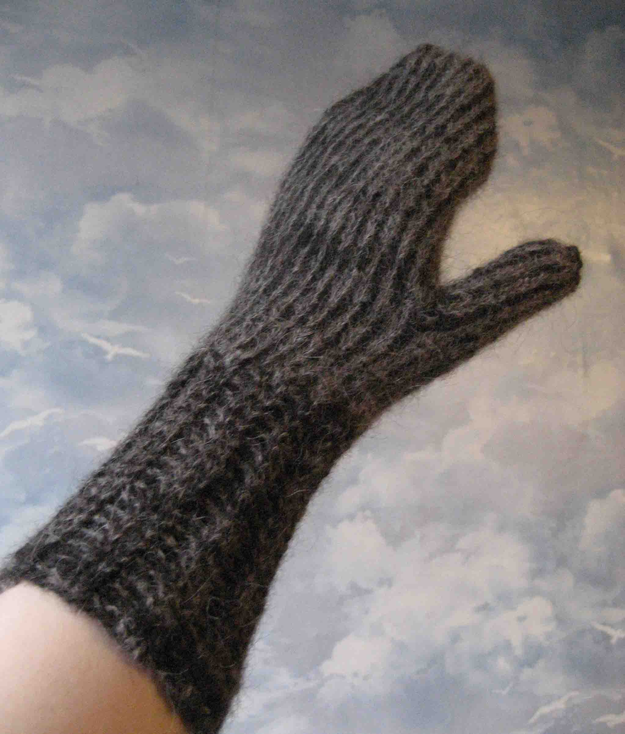 варежки из собачьей шерсти