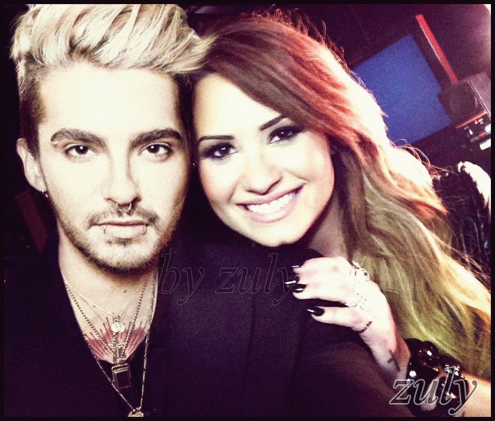 bill kaulitz and demi lovato by zuly86-d7ezrel (1)