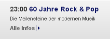 Анонс Передача 60 лет рок- и поп-музыки на канале RTL (Германия)