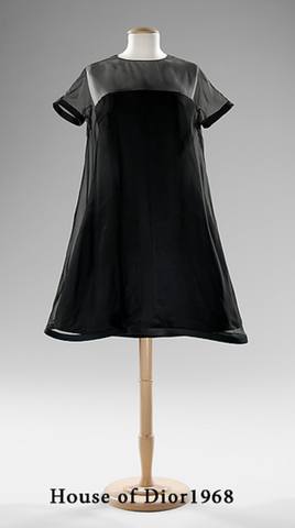ретро платье трапеция House of Dior 1968