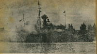 HTMS Sri Ayutthaya before sinking