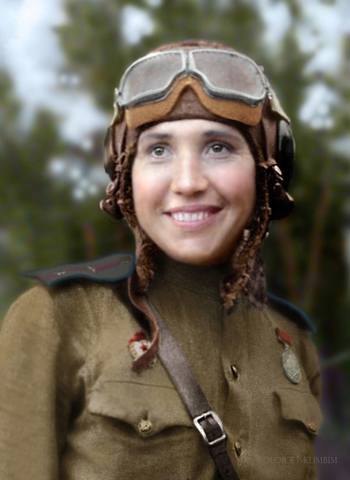 Летчик-истребитель Антонина Лебедева (1916-1943).
