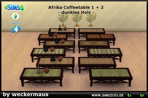 Zoo AfricaSet Recolors2 Coffeetable1+2