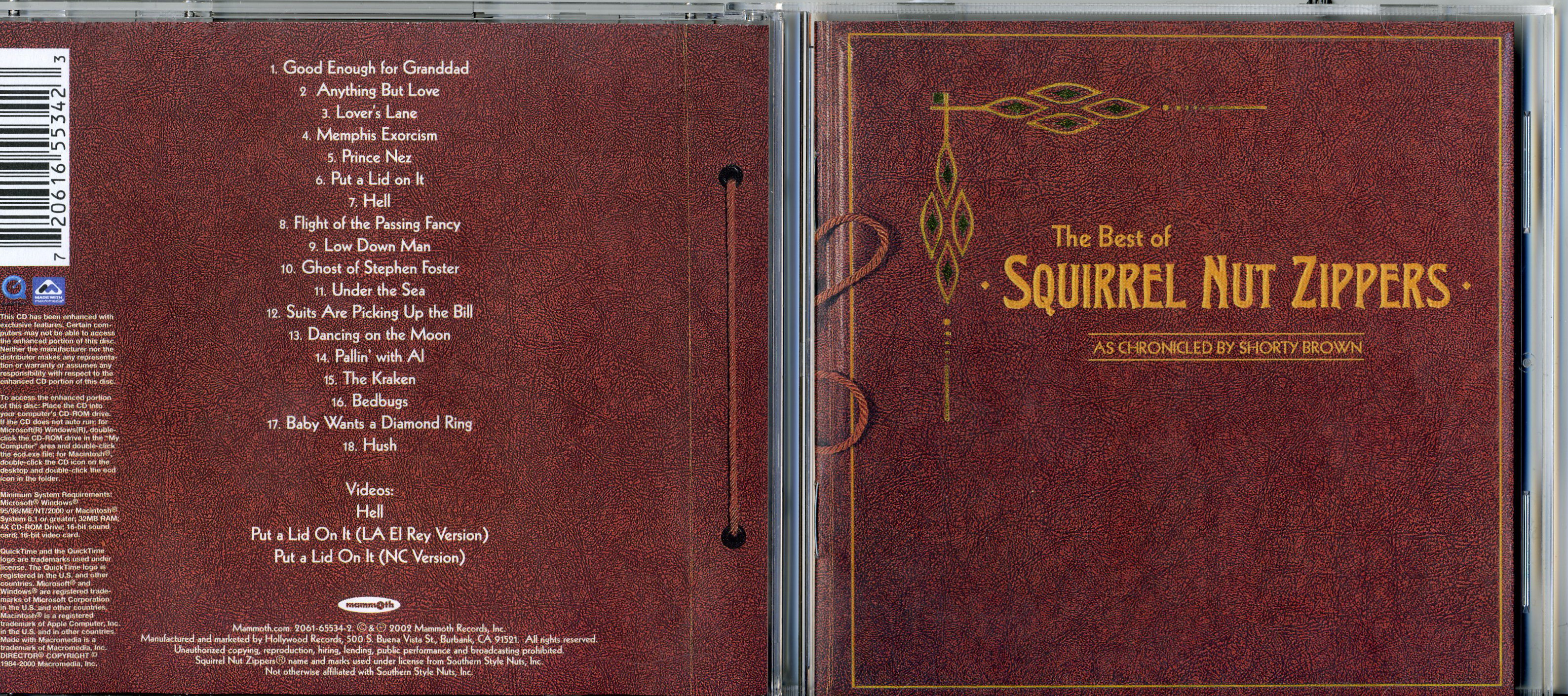 Squirrel Nut Zippers - The Best of SNZ as Chronicled by Shorty Brown - 2002
