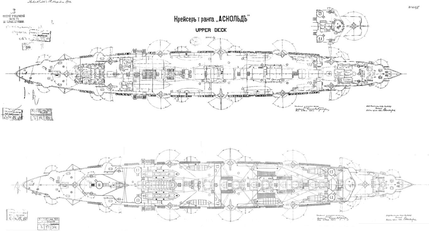 Крейсер аскольд чертежи