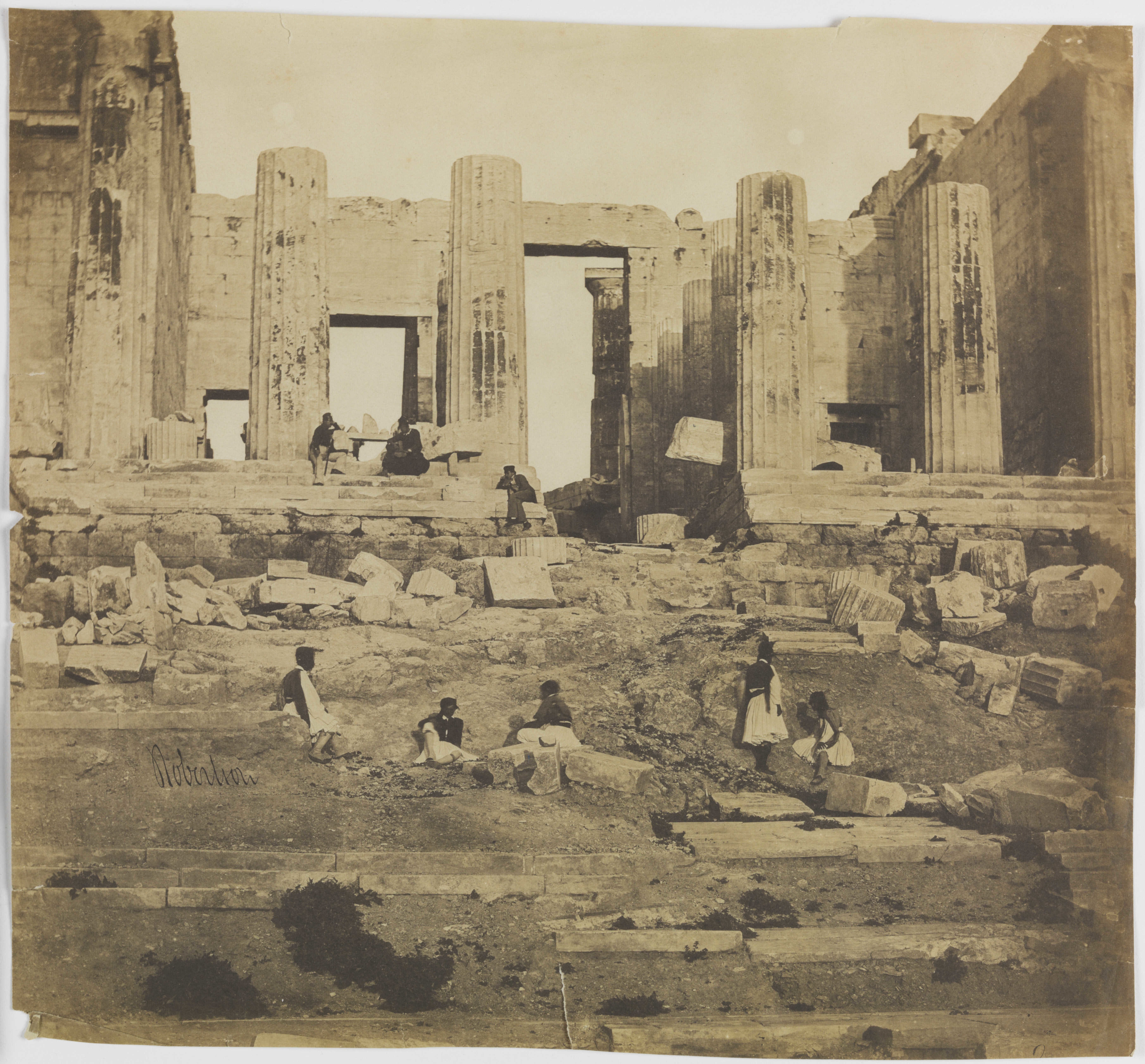 вход на акрополь 1853