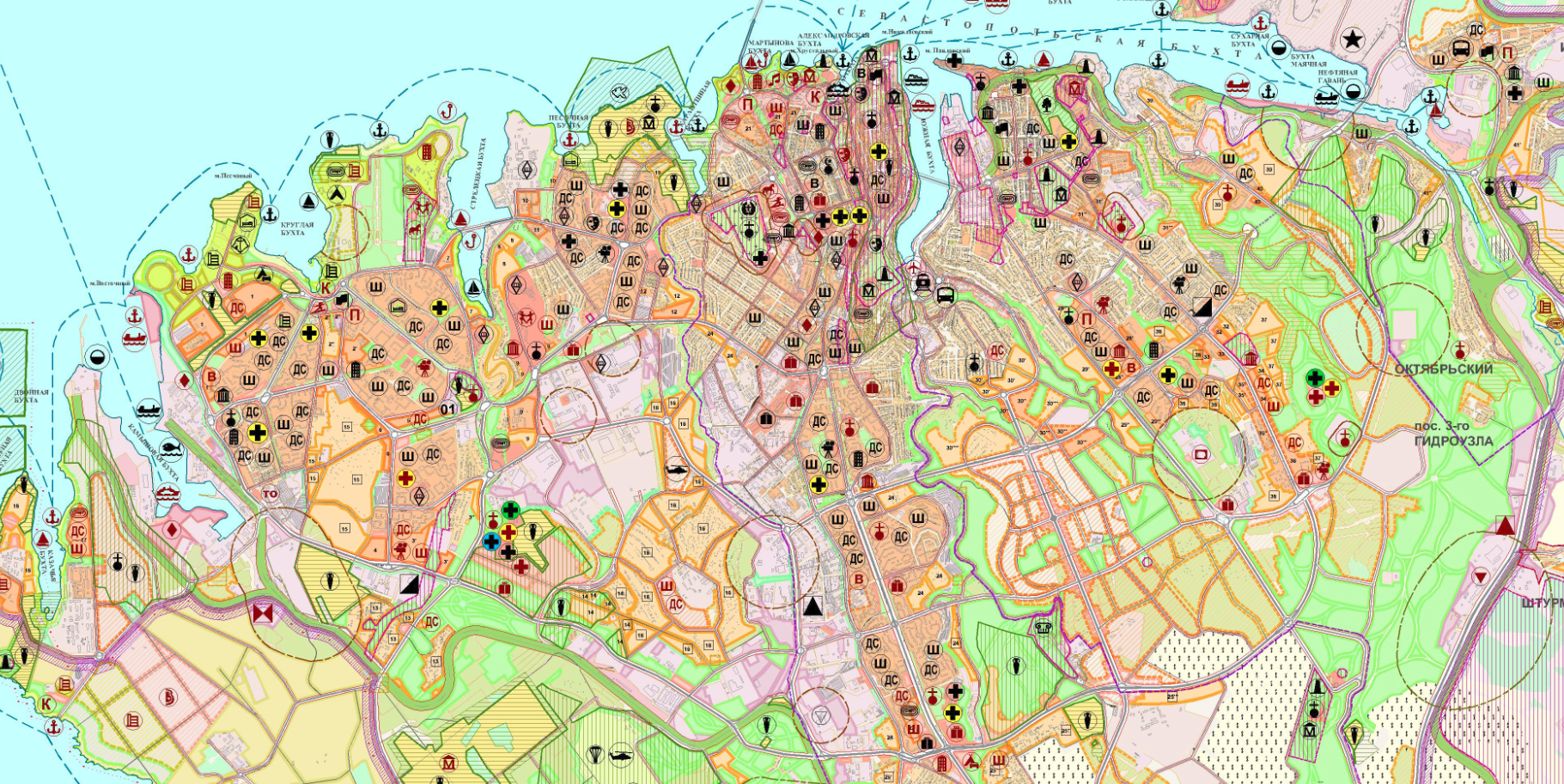 Генплан севастополя до 2025 года интерактивная карта по районам