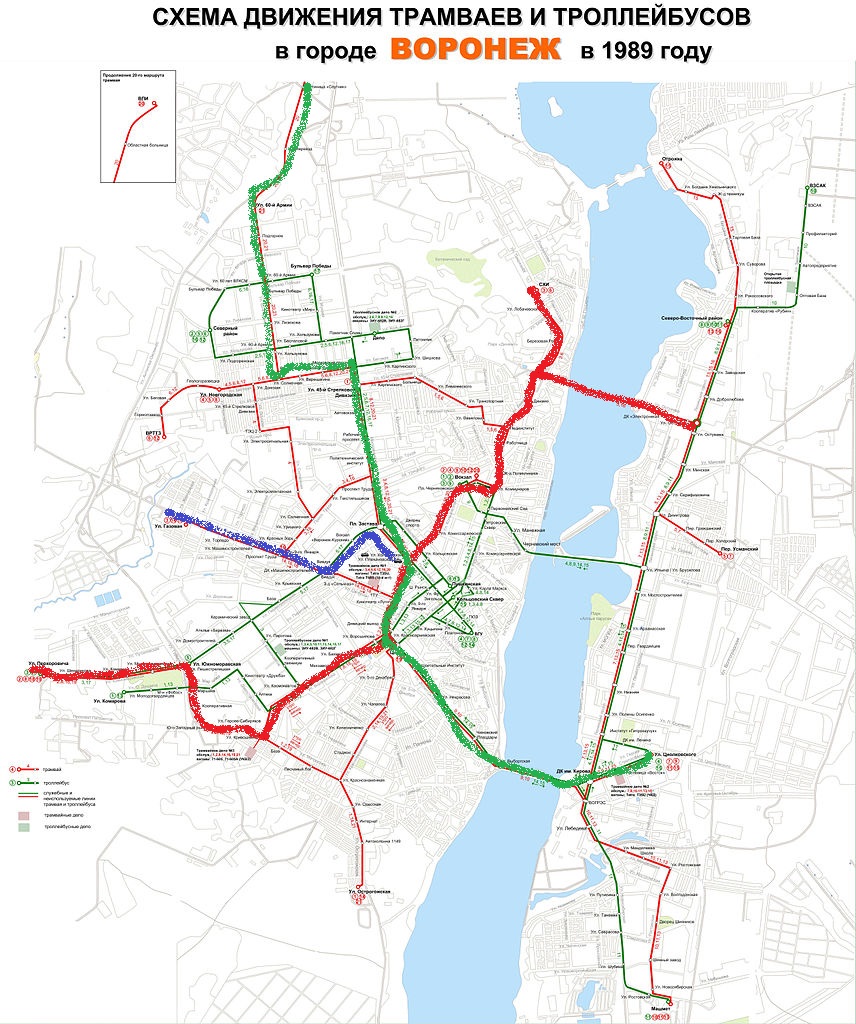 Схема воронежского метрополитена