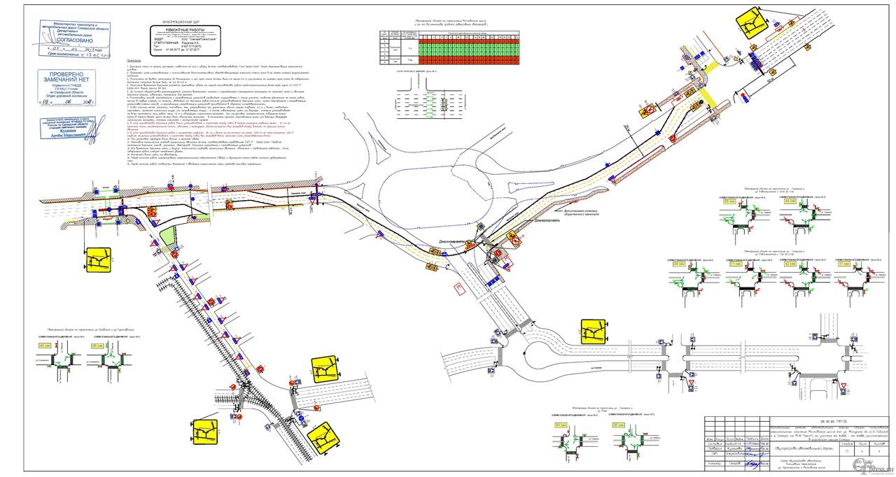 Шоссе схема движения. Схема Московское шоссе движения развязка. Схема развязки Гагаринский путепровод. Схема организации объезда участка дороги. Схема движения эстакада Самара.