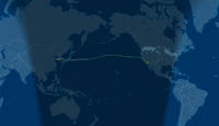 icn-lax route map