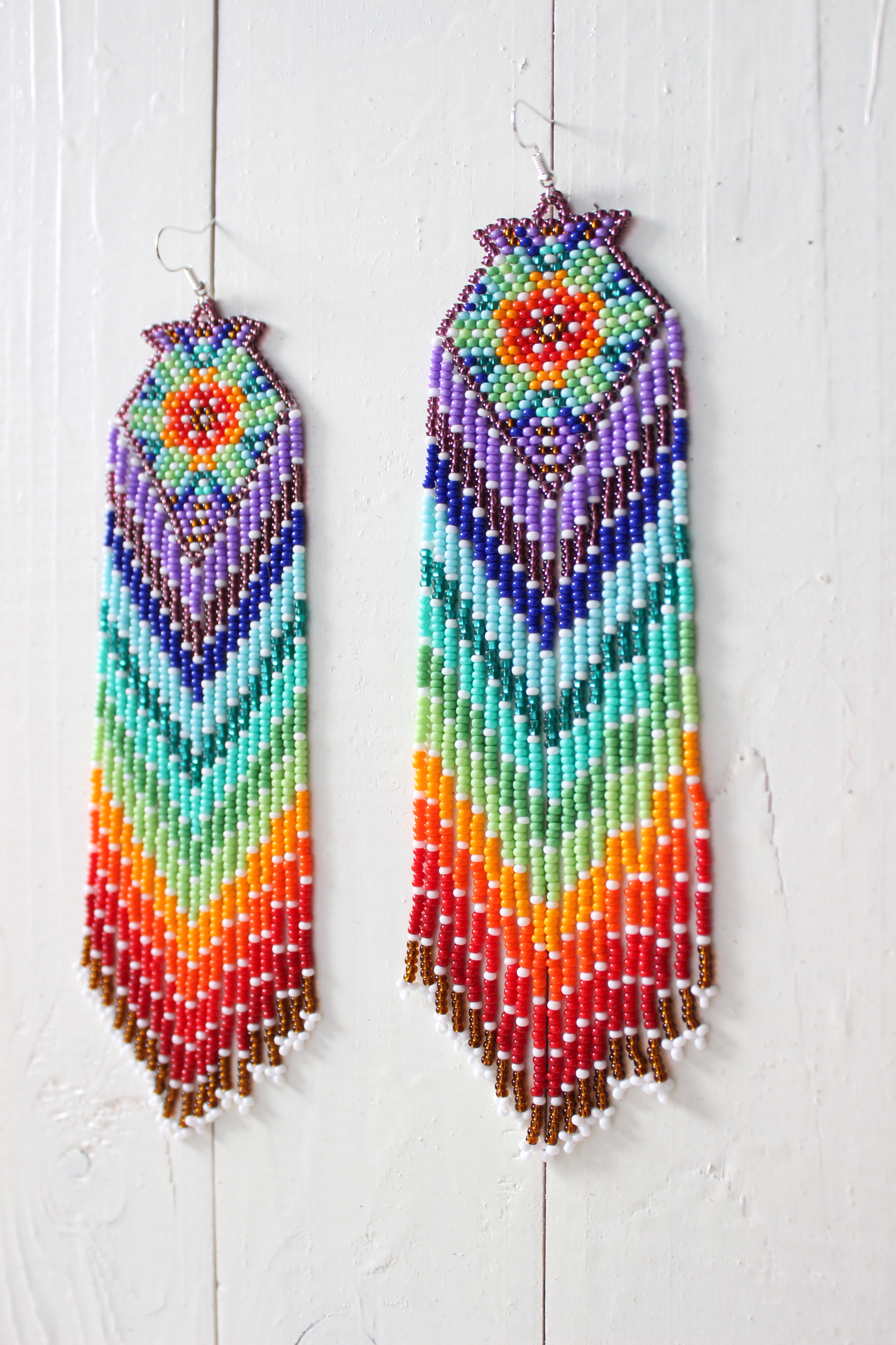 Native American Beaded Earrings Style Beadwork I Ship Within 10 Days After Clear Payment As Make Earrings Personally For Each Customer Native American