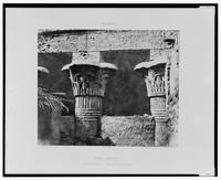 1851 Esneh (Latopolis) - construction ensablée - architrave, futs et chapiteaux