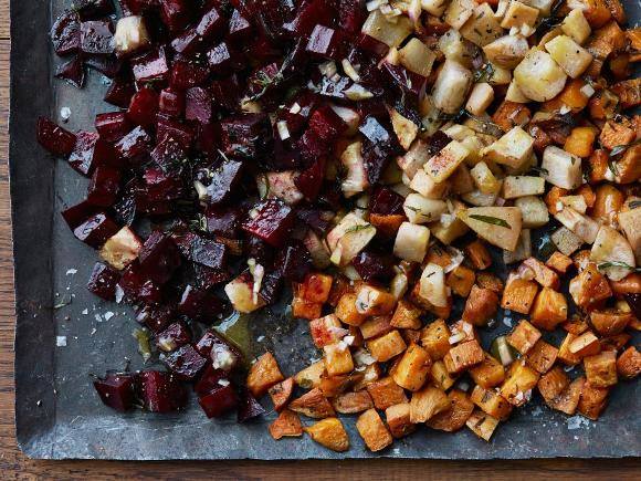 Sweet Potato Pears Beets Salad