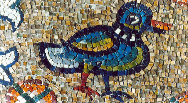 cappella arcivescovile particolare del mosaico papera