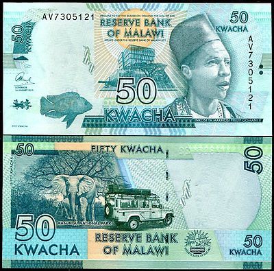 Малави - 50 Квача 2015 UNC