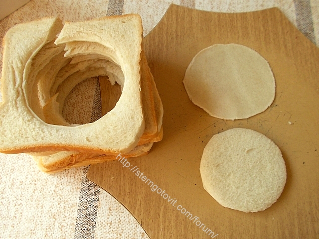 Корзиночки из тостового хлеба