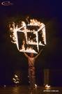 Огненный куб в программе фаер-шоу г. Киев